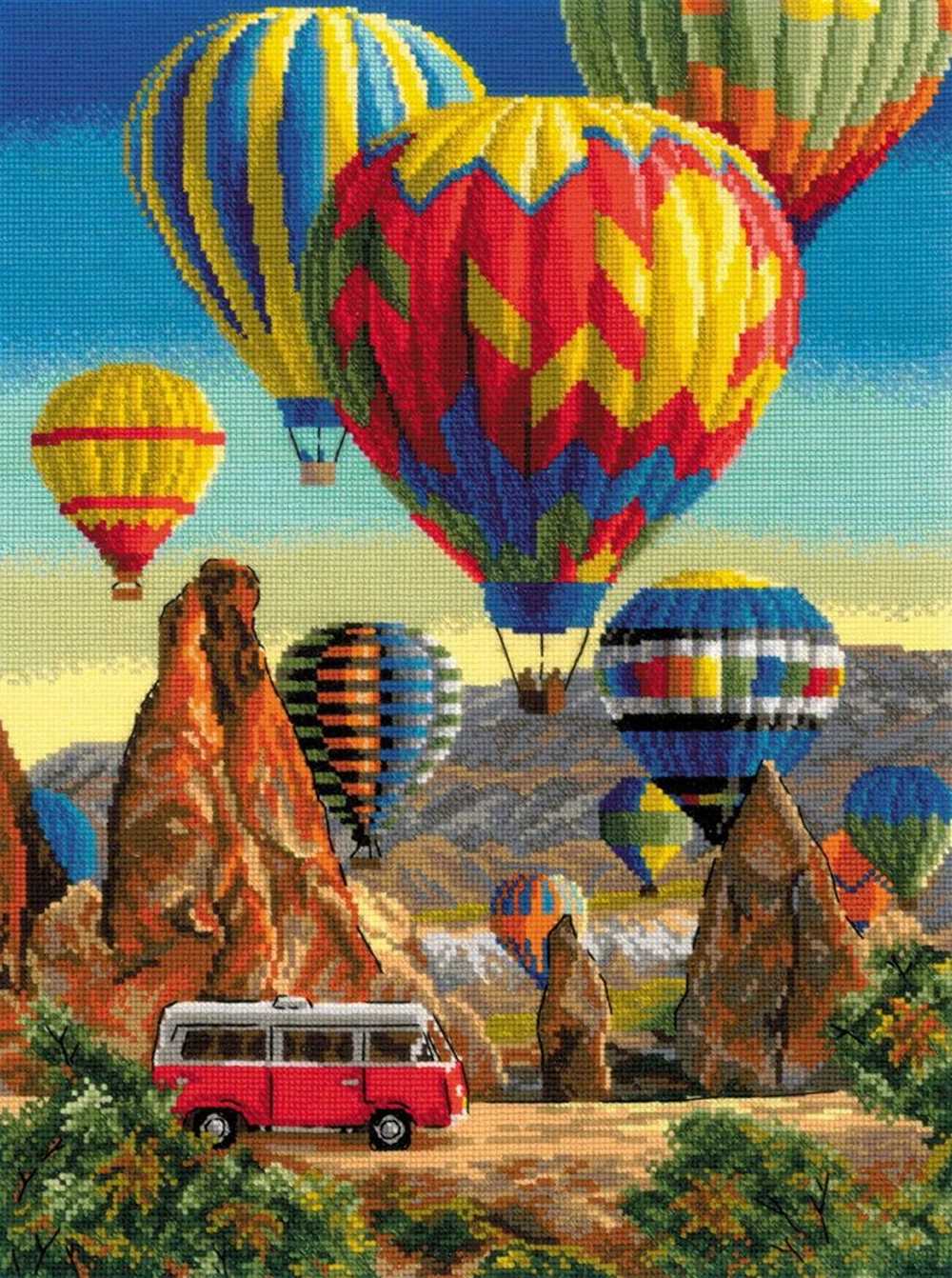 Riolis Cross Stitch Kit - Festival in Cappadocia