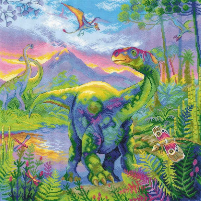 Riolis Cross Stitch Kit - The Era of Dinosaurs