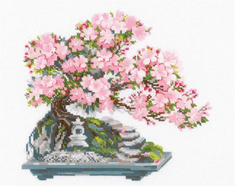 Riolis Cross Stitch Kit - Flowering Bonsai