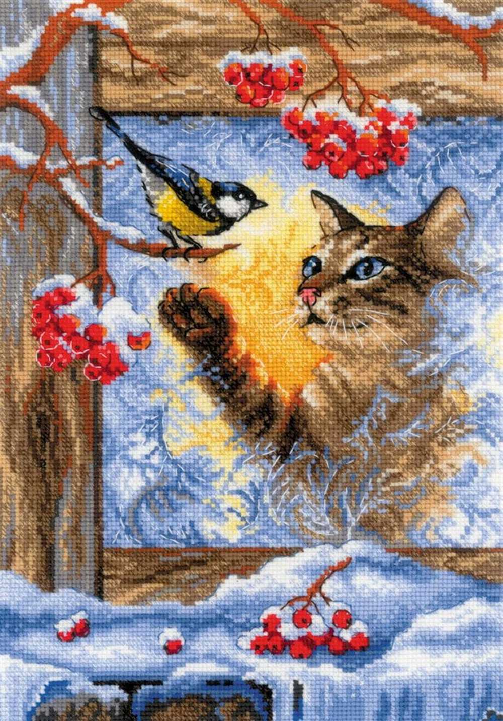 Riolis Cross Stitch Kit - Meeting at the Window