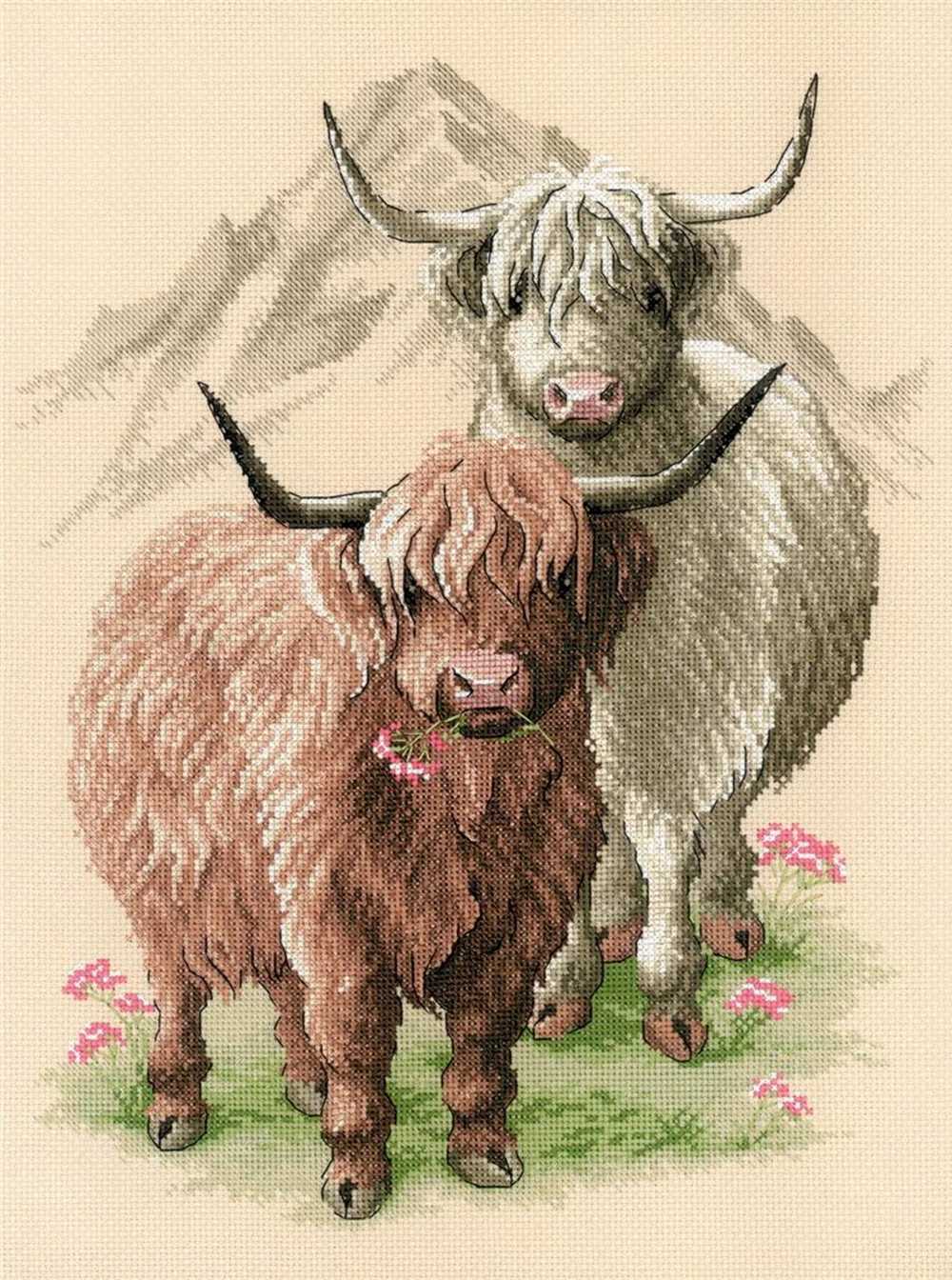 Riolis Cross Stitch Kit - Highland Buddies