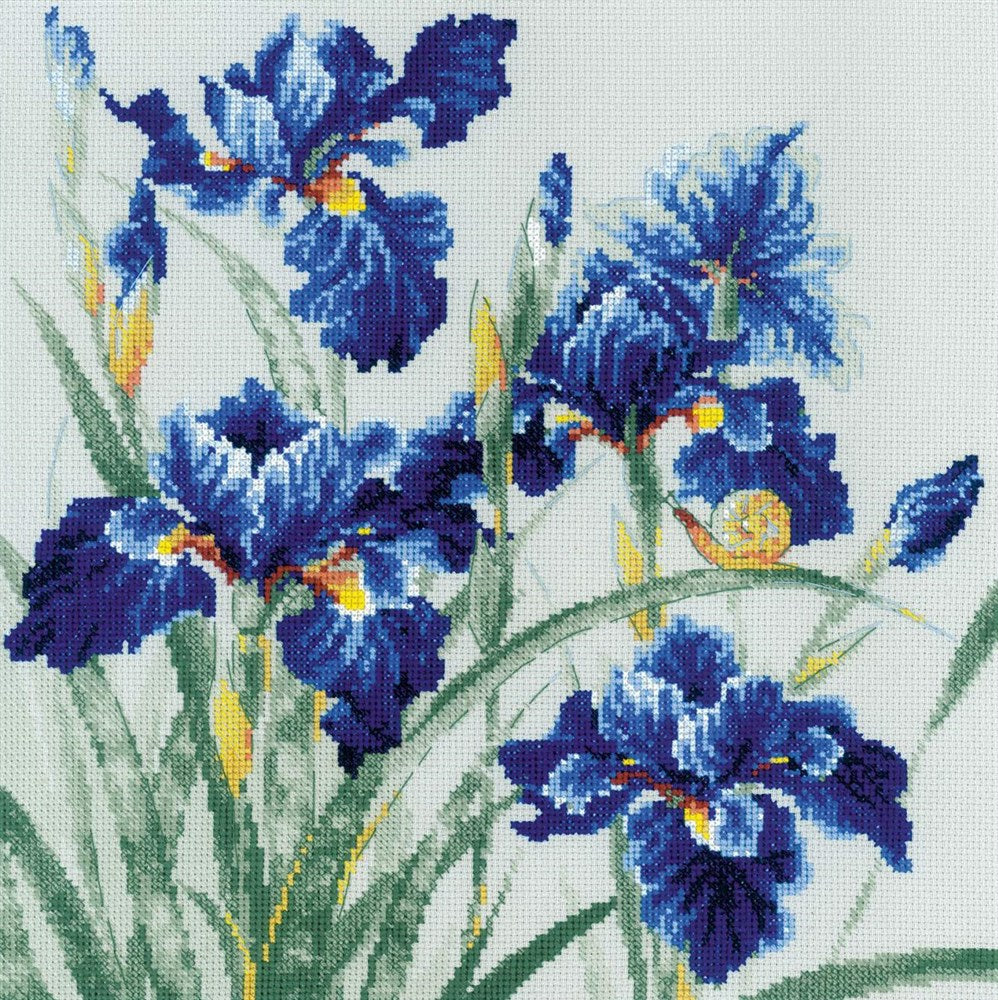 Riolis Cross Stitch Kit - Blue Irises