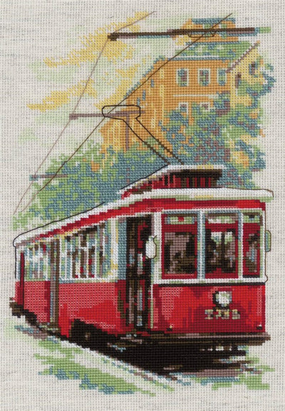 Riolis Cross Stitch Kit - Old Tram