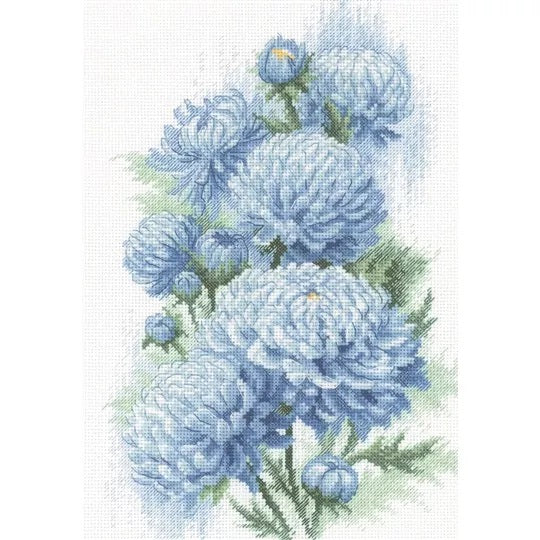 Riolis Cross Stitch Kit - Delicate Chrysanthemums