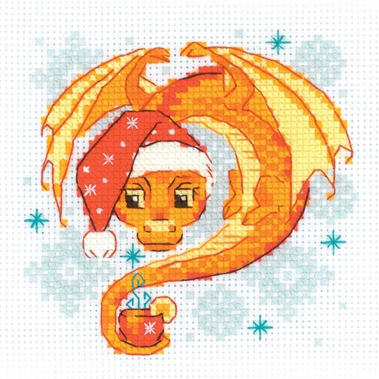 Riolis Cross Stitch Kit - Dragon Tea Time