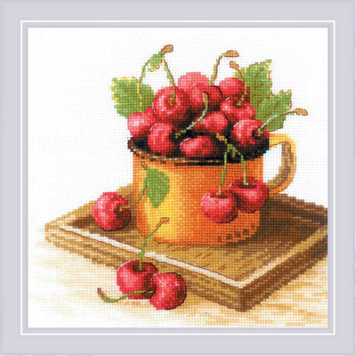 Riolis Ripe Cherry Cross Stitch Kit