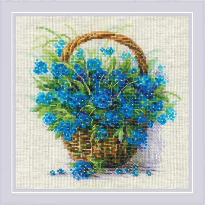 Riolis Forget-me-Nots Cross Stitch Kit