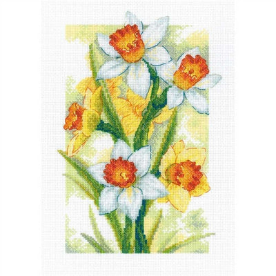 Riolis Cross Stitch Kit - Spring Glow Daffodils