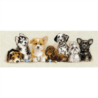 Riolis Cross Stitch Kit - Puppies
