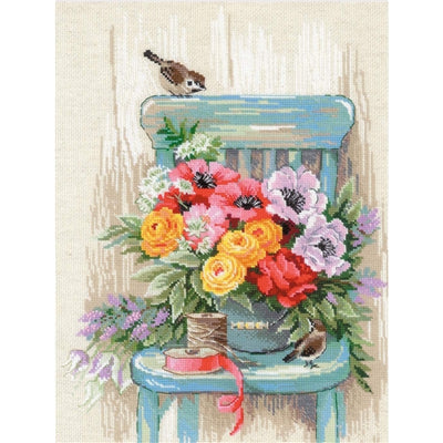 Garden Flowers Cross Stitch Kit ~ RIOLIS