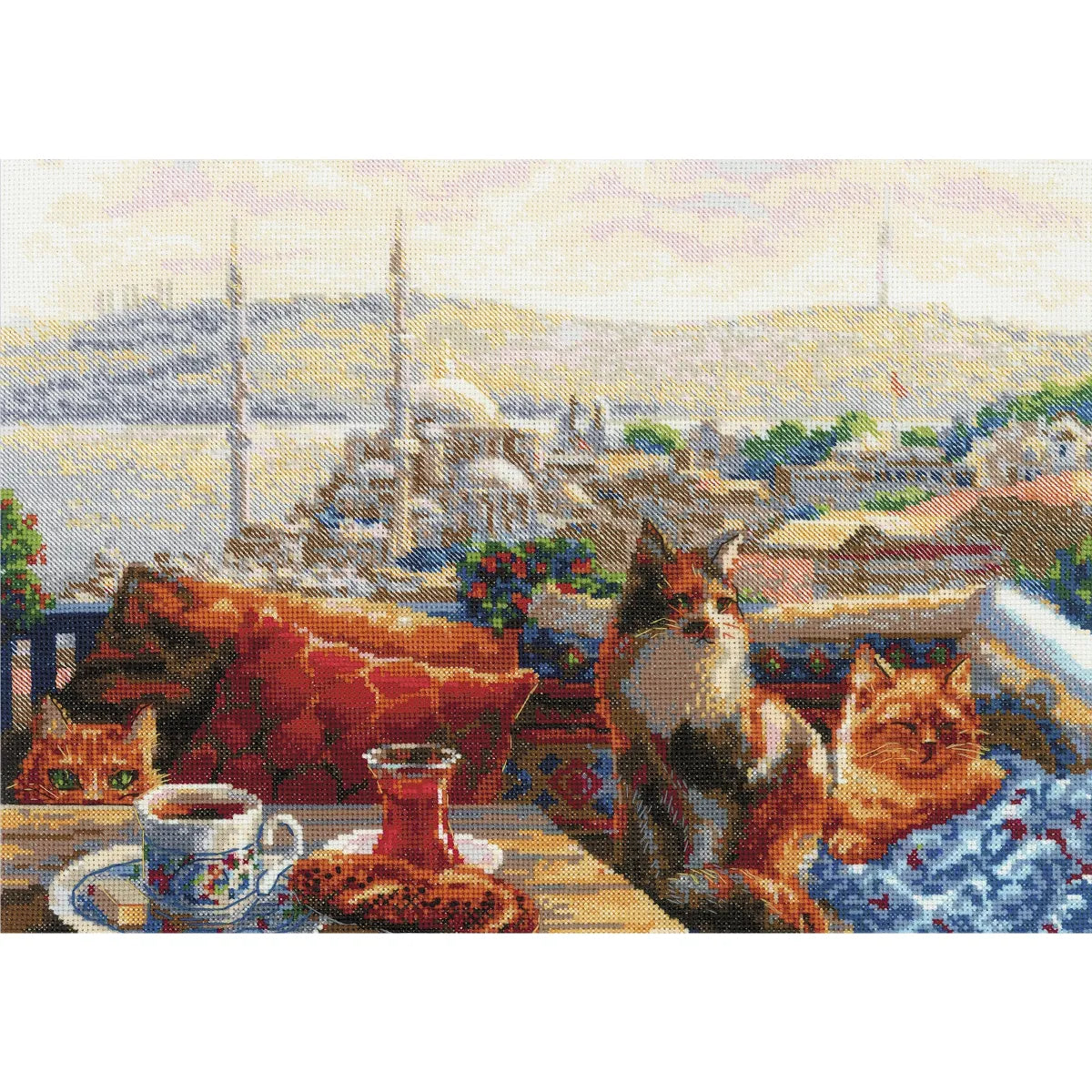 Riolis Cross Stitch Kit - Istanbul's Cats