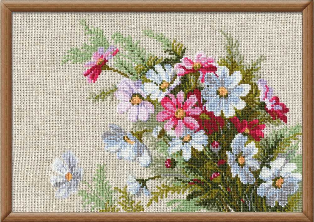 Riolis Cross Stitch Kit - Cosmos