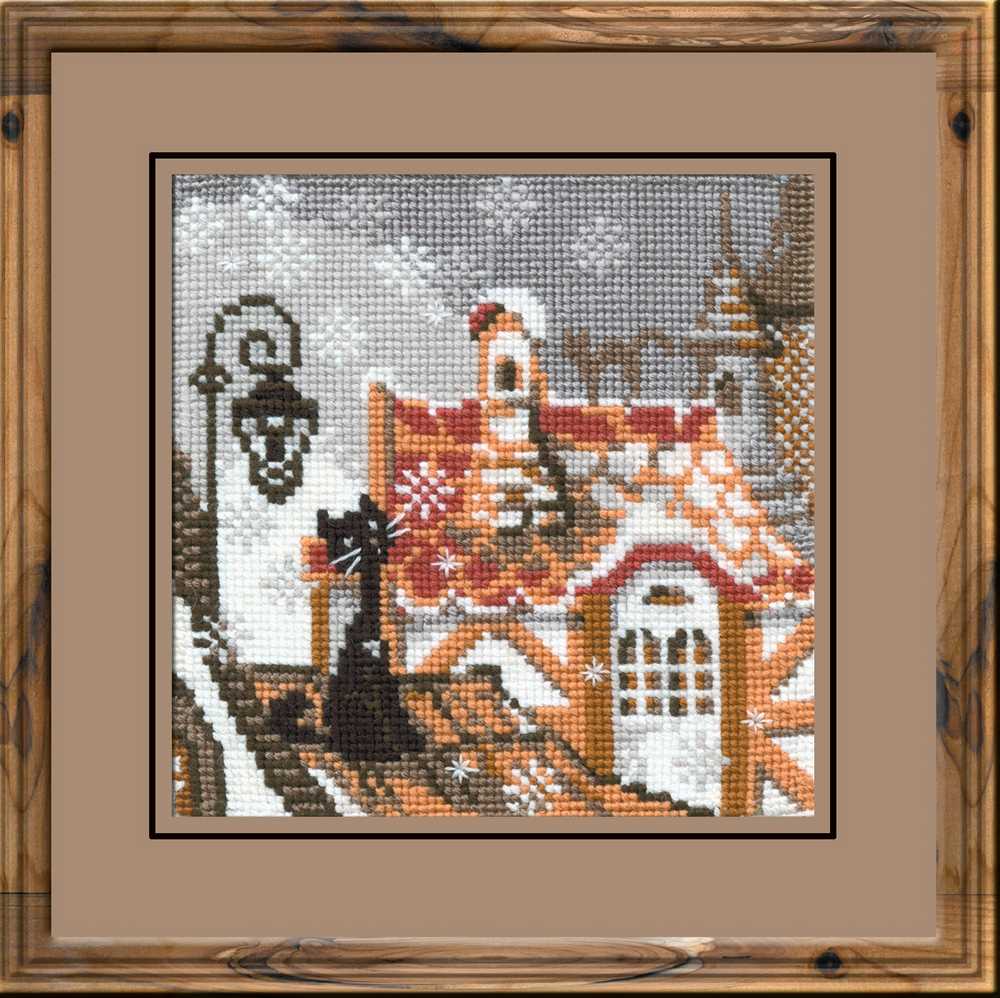 Riolis Cross Stitch Kit - City Cats Winter