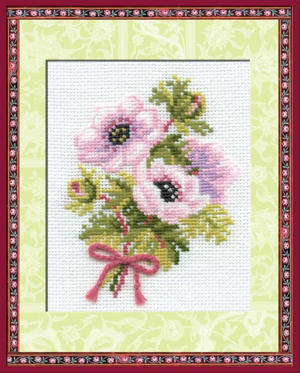 Riolis Cross Stitch Kit - Anemones