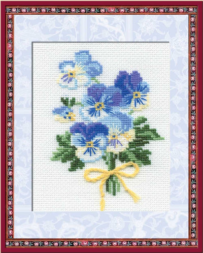 Riolis Cross Stitch Kit - Violas