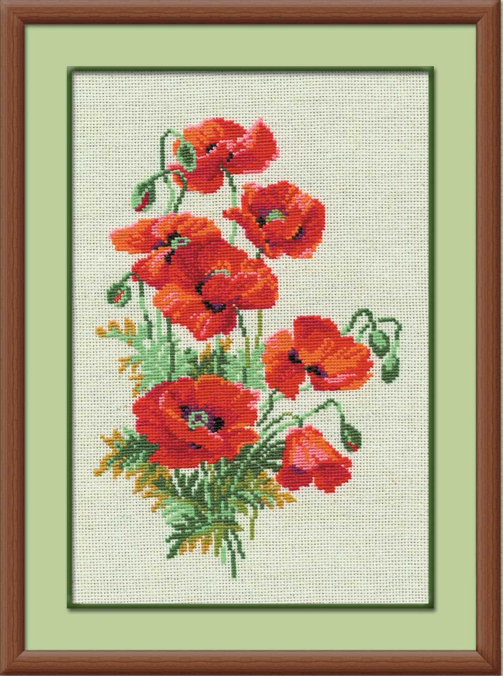 Riolis Cross Stitch Kit - Wild Poppies