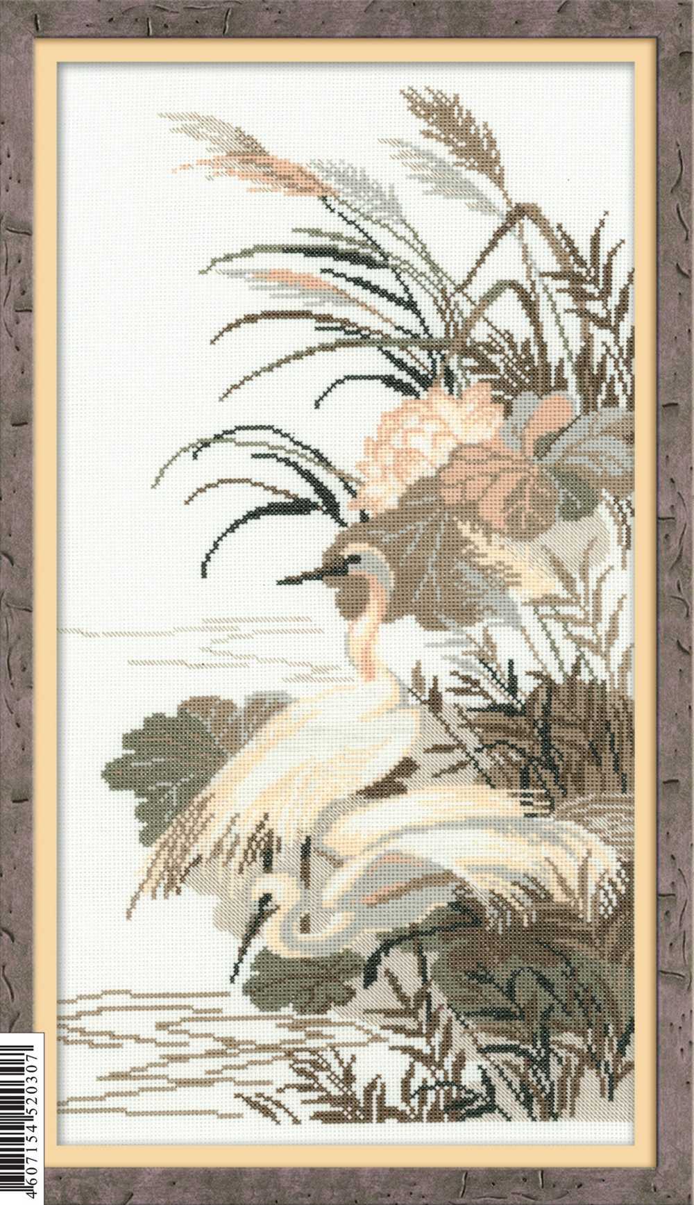 Riolis Cross Stitch Kit - Herons