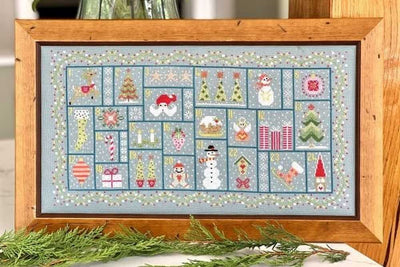 Reindeer Advent Calendar Cross Stitch Kit Historical Sampler Co