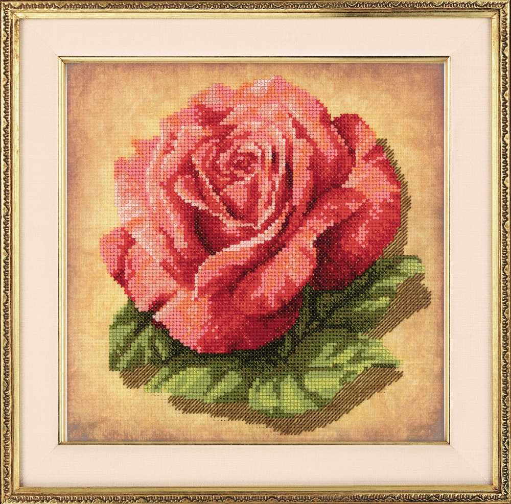 Riolis Embellished Cross Stitch Kit - Rose