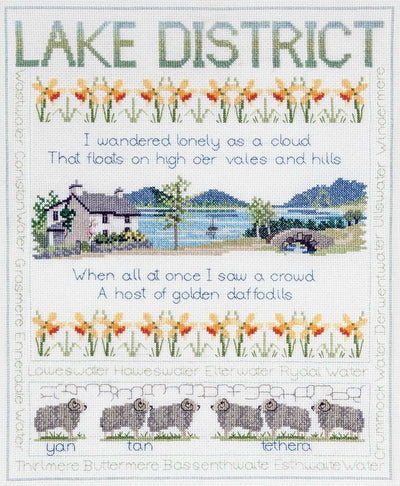 Samplers - Lake District Cross Stitch Kit by Derwentwater Designs