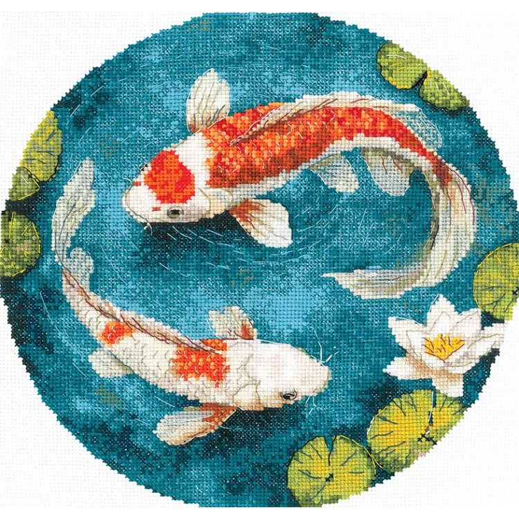 Carp Cross Stitch Kit - Andriana