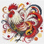 Rooster Cross Stitch Kit - Andriana