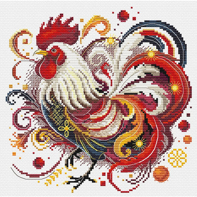 Rooster Cross Stitch Kit - Andriana