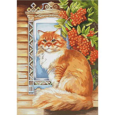 Ginger Cat Cross Stitch Kit - Andriana