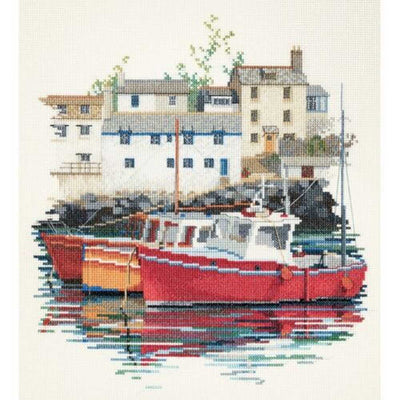 Coastal Britain - Fishing Village Cross Stitch Kit by Derwentwater Designs