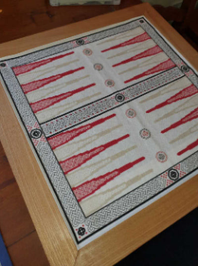 Stitch-your-Own Backgammon with Celtic Theme - Doodlecraft Design