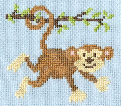 Monkey Mayhem SKIP Cross Stitch Kit - Bothy Threads