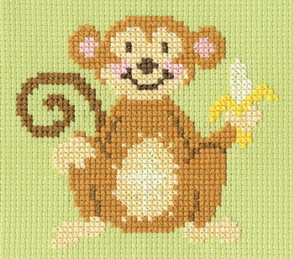 Monkey MadnessSKIP Cross Stitch Kit - Bothy Threads
