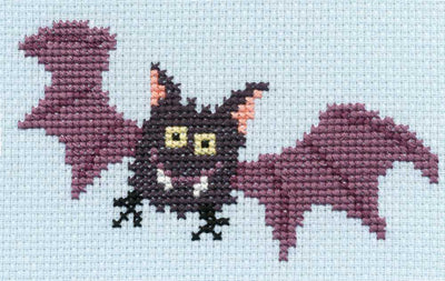 Spooky - Bat SKIP Cross Stitch Kit ~ Bothy Threads