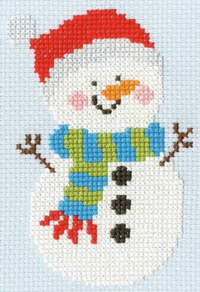 Merry Snowman SKIP Cross Stitch Kit ~ Bothy Threads