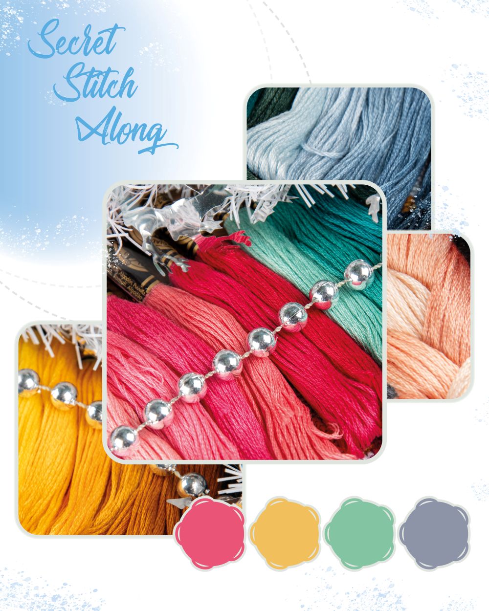Vervaco Secret Stitch Along Winter 2026 Cross Stitch Kit