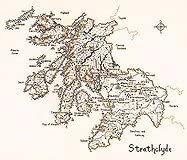 Strathclyde Map Cross Stitch Kit Heritage Crafts SALE