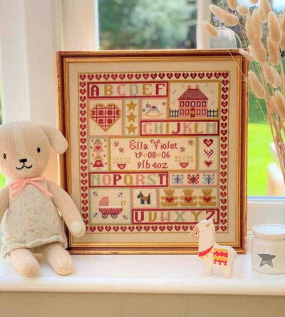 Sugar and Spice Patchwork Cross Stitch Kit Historical Sampler Co