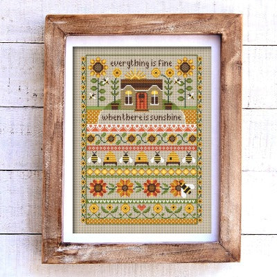 Little Dove Designs Cross Stitch Kit - Sunflower Cottage