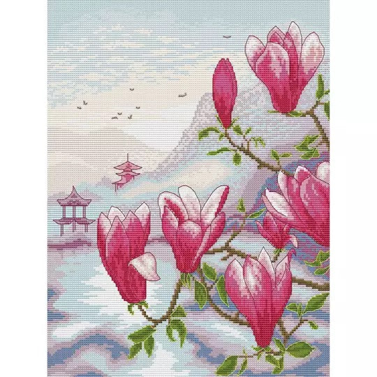 Magnolias at Dawn Cross Stitch Kit ~ VDV