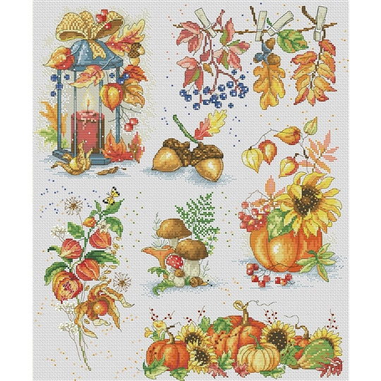 Autumn Sampler Cross Stitch Kit ~ VDV