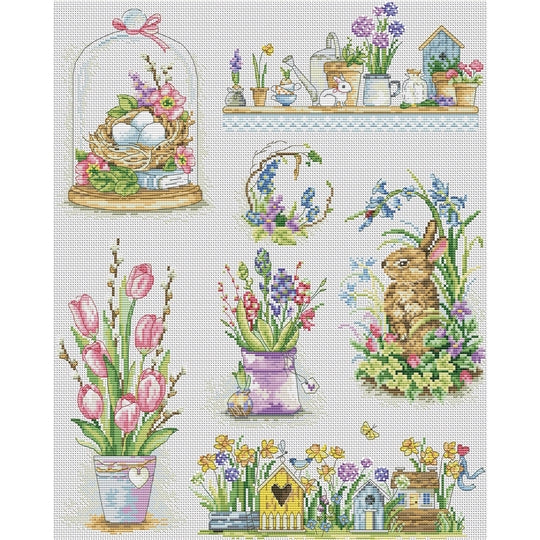Diversity of Spring Cross Stitch Kit ~ VDV