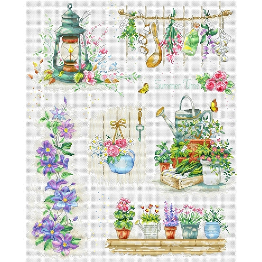 Summer Sampler Cross Stitch Kit ~ VDV
