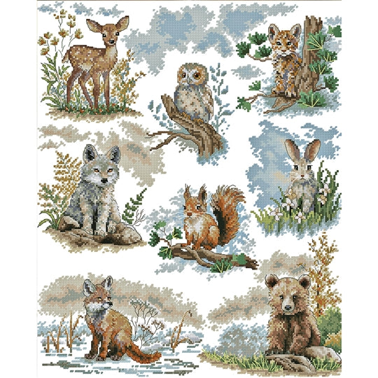Forest Cubs Cross Stitch Kit ~ VDV