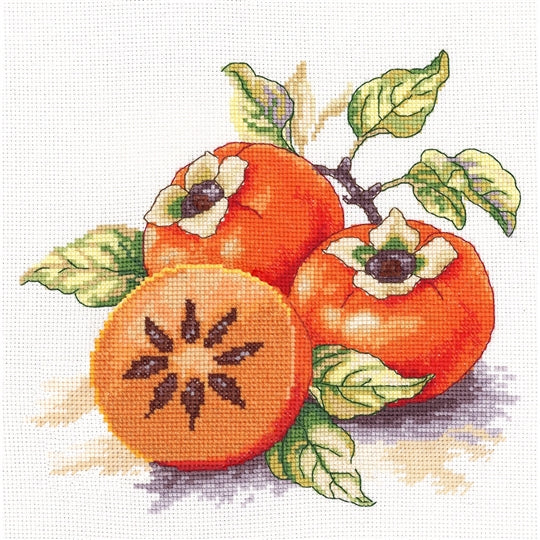 Honey Persimmon Cross Stitch Kit ~ VDV