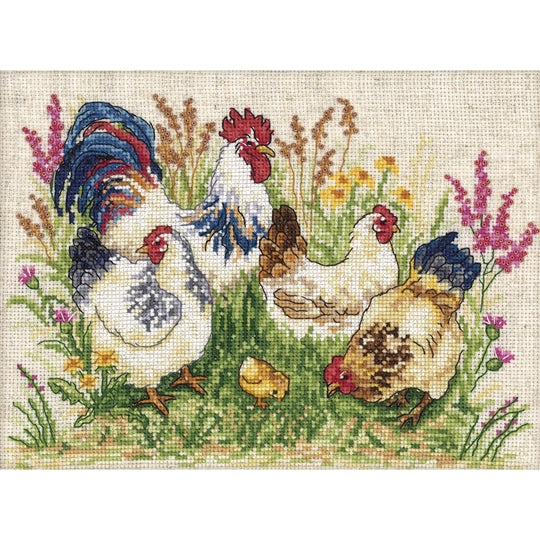The Poultry Yard Cross Stitch Kit ~ VDV