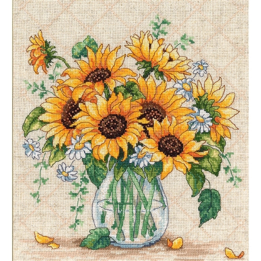 Sunflowers in a Vase Cross Stitch Kit ~ VDV
