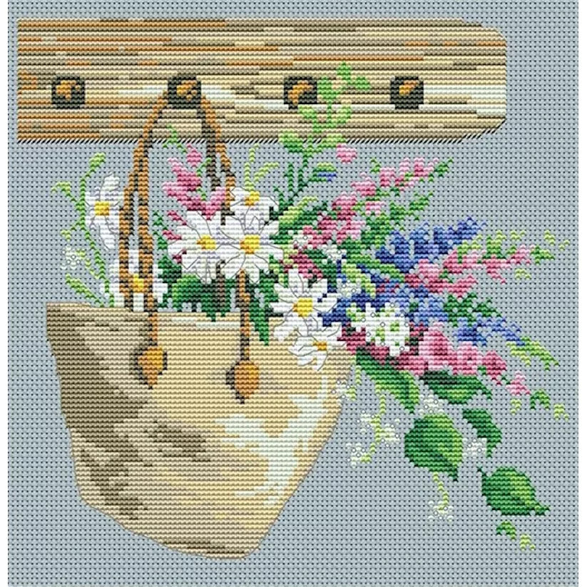 Bag of Flowers Cross Stitch Kit ~ VDV
