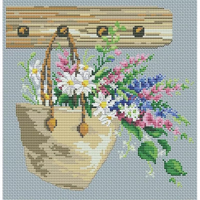 Bag of Flowers Cross Stitch Kit ~ VDV