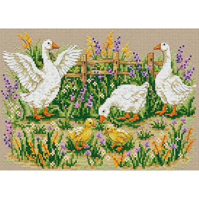 Family of Geese Cross Stitch Kit ~ VDV