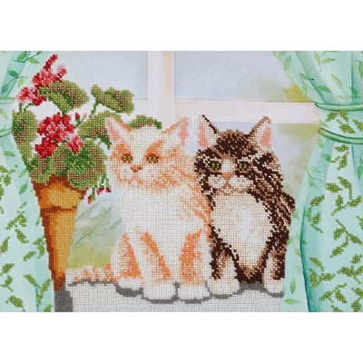 Kittens Beaded Embroidery Kit ~ VDV
